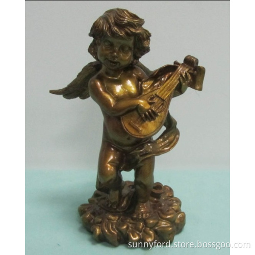 Golden Resin Angel Decoration (SFR0643)